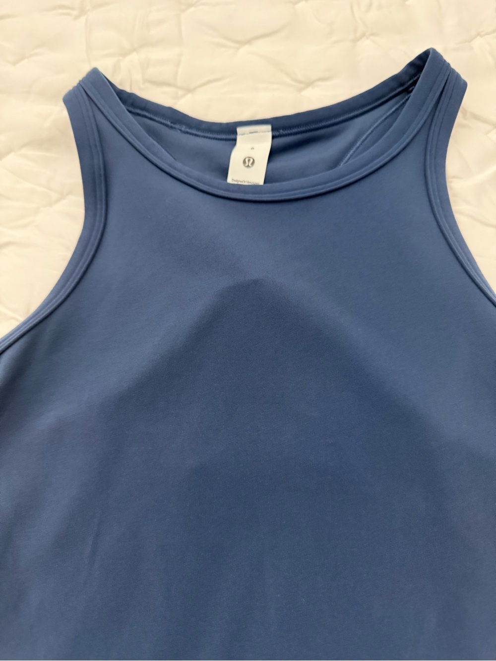 Lululemon Align Waist-Length Racerback Tank Top Blue Size 6 - Picture 3 of 6